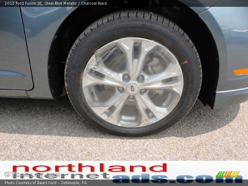 Steel Blue Metallic / Charcoal Black 2012 Ford Fusion SE