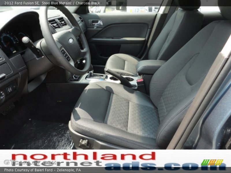 Steel Blue Metallic / Charcoal Black 2012 Ford Fusion SE