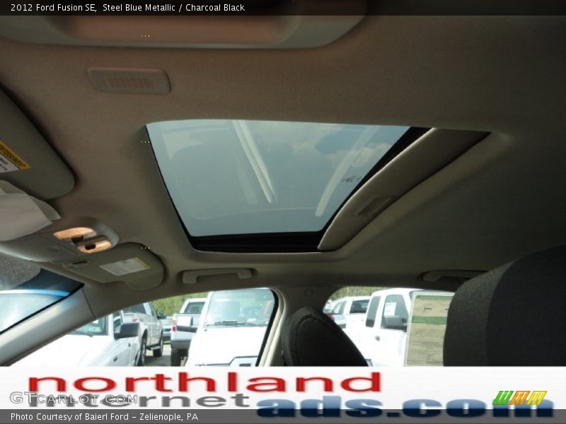 Steel Blue Metallic / Charcoal Black 2012 Ford Fusion SE
