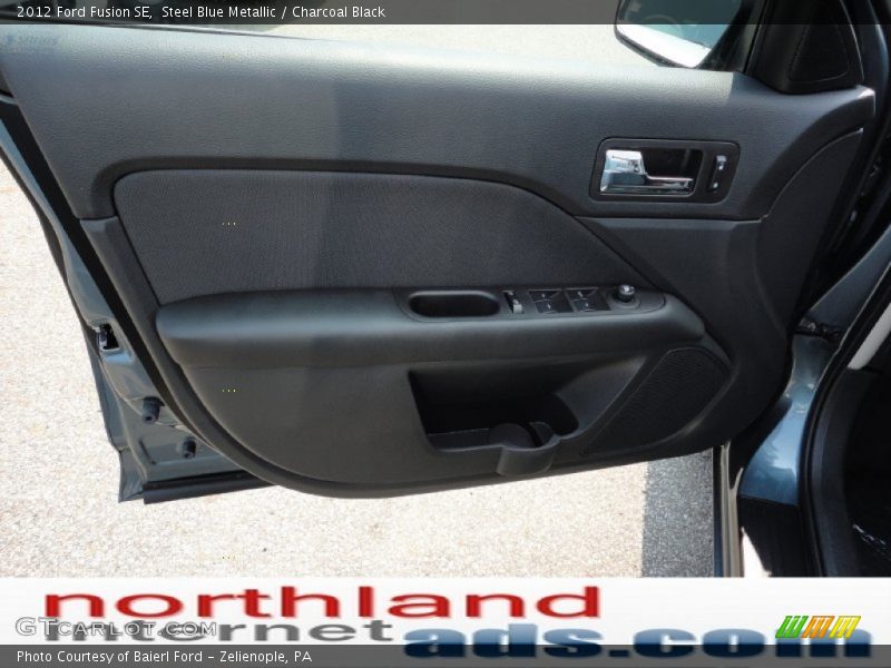 Steel Blue Metallic / Charcoal Black 2012 Ford Fusion SE