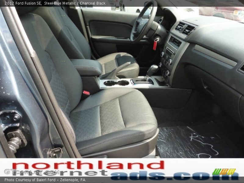 Steel Blue Metallic / Charcoal Black 2012 Ford Fusion SE