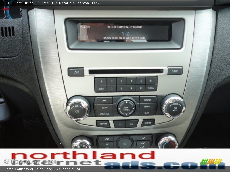 Steel Blue Metallic / Charcoal Black 2012 Ford Fusion SE