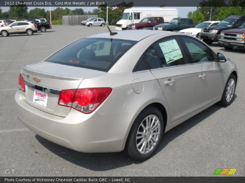 Gold Mist Metallic / Jet Black 2012 Chevrolet Cruze Eco