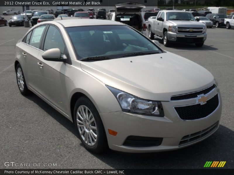 Gold Mist Metallic / Jet Black 2012 Chevrolet Cruze Eco