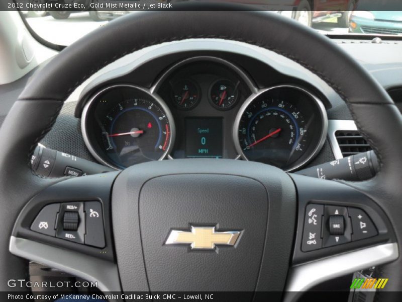 Gold Mist Metallic / Jet Black 2012 Chevrolet Cruze Eco