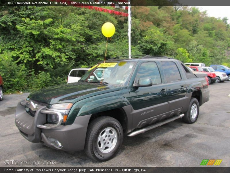 Dark Green Metallic / Dark Charcoal 2004 Chevrolet Avalanche 1500 4x4