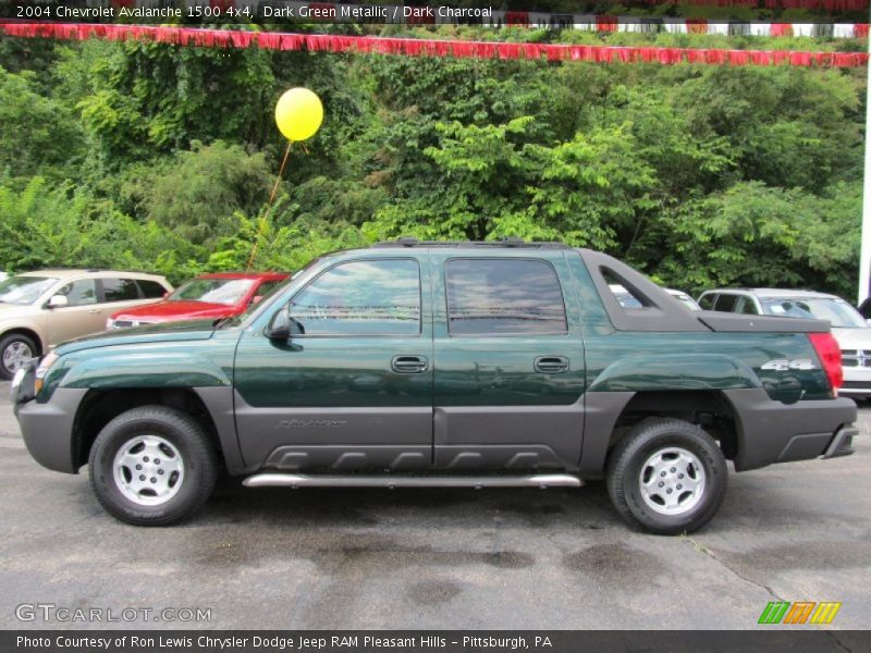 Dark Green Metallic / Dark Charcoal 2004 Chevrolet Avalanche 1500 4x4