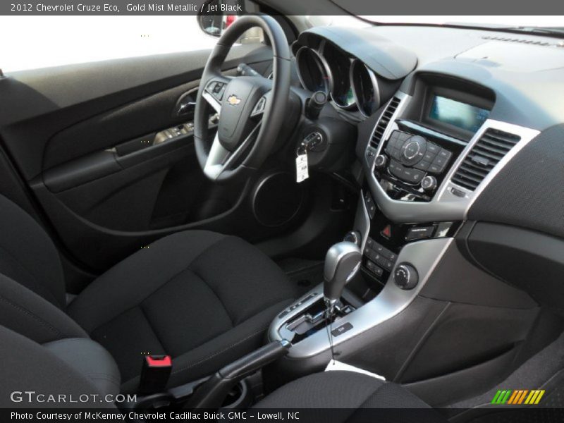 Gold Mist Metallic / Jet Black 2012 Chevrolet Cruze Eco
