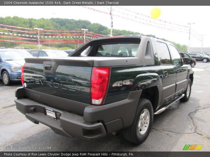 Dark Green Metallic / Dark Charcoal 2004 Chevrolet Avalanche 1500 4x4