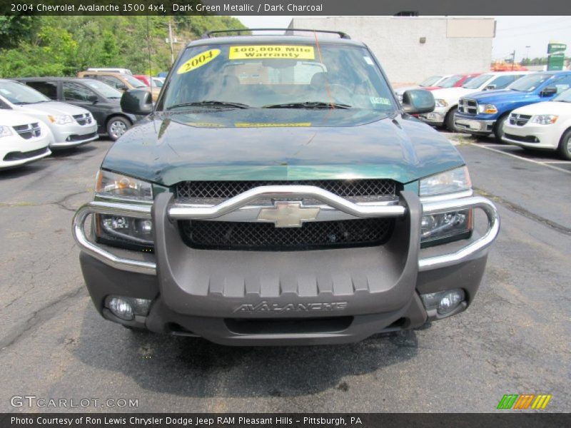 Dark Green Metallic / Dark Charcoal 2004 Chevrolet Avalanche 1500 4x4