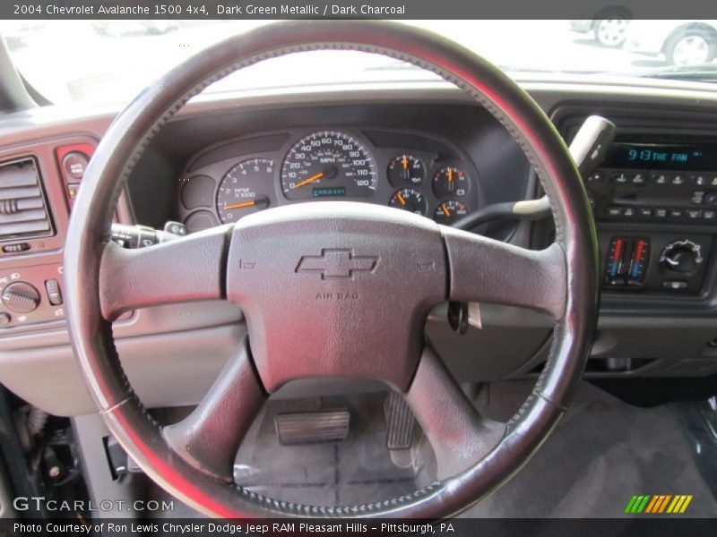 Dark Green Metallic / Dark Charcoal 2004 Chevrolet Avalanche 1500 4x4