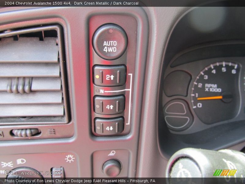 Dark Green Metallic / Dark Charcoal 2004 Chevrolet Avalanche 1500 4x4