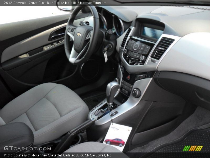 Blue Topaz Metallic / Medium Titanium 2012 Chevrolet Cruze Eco
