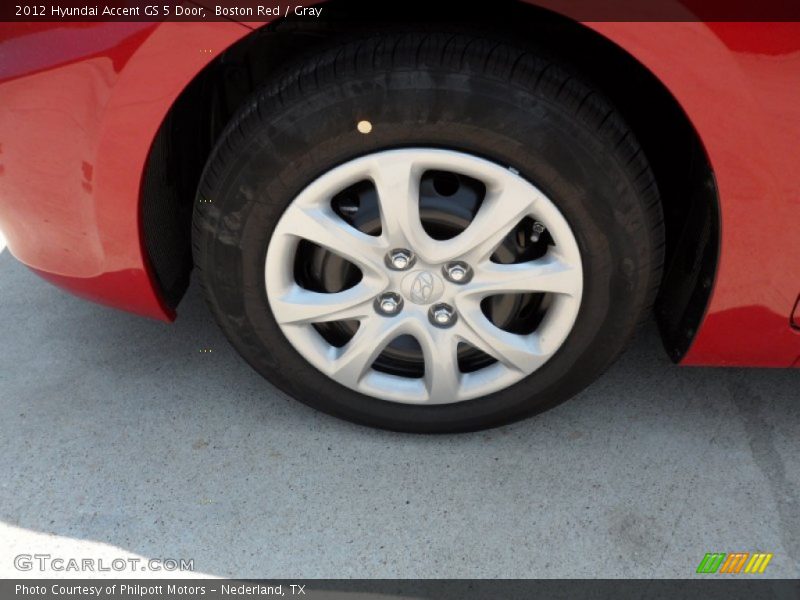 Boston Red / Gray 2012 Hyundai Accent GS 5 Door