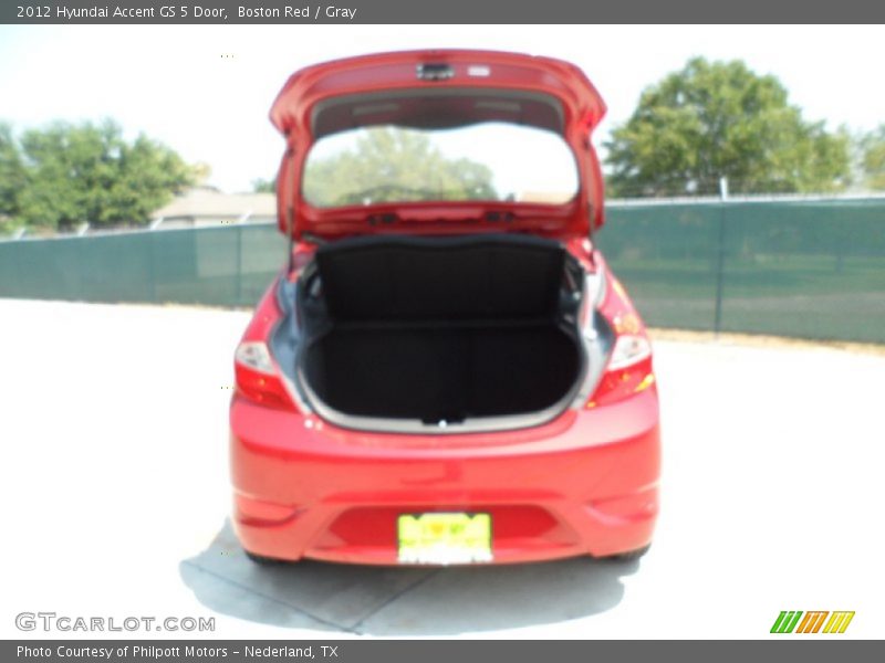 Boston Red / Gray 2012 Hyundai Accent GS 5 Door