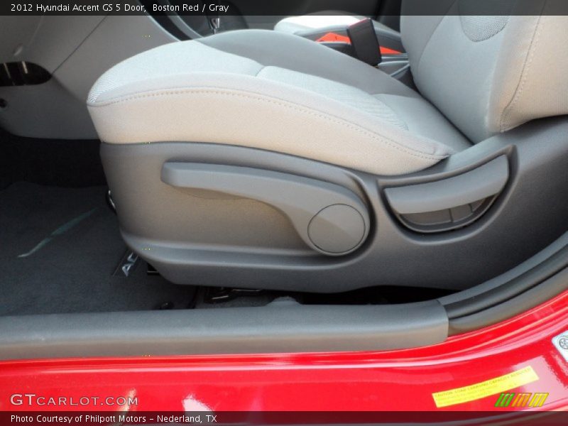 Boston Red / Gray 2012 Hyundai Accent GS 5 Door