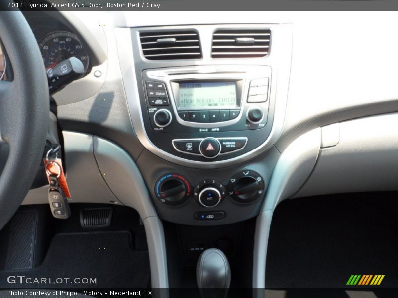 Boston Red / Gray 2012 Hyundai Accent GS 5 Door