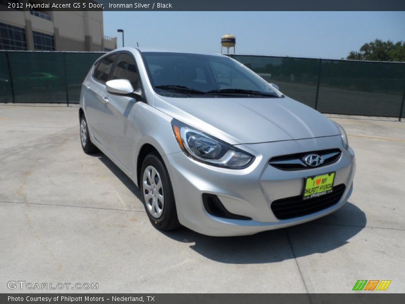 Ironman Silver / Black 2012 Hyundai Accent GS 5 Door