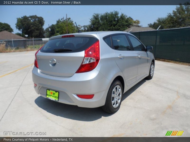 Ironman Silver / Black 2012 Hyundai Accent GS 5 Door