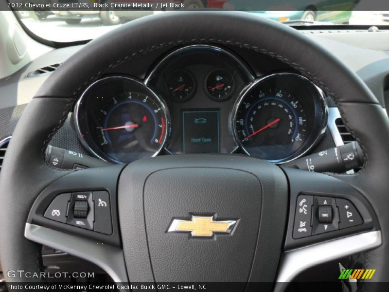 Black Granite Metallic / Jet Black 2012 Chevrolet Cruze LT/RS