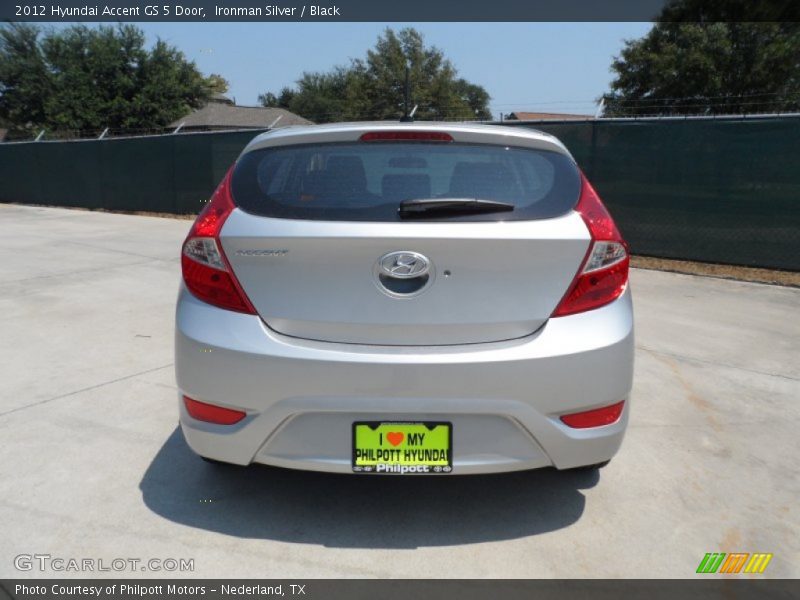 Ironman Silver / Black 2012 Hyundai Accent GS 5 Door