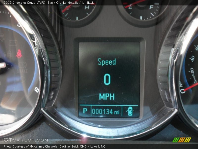 Black Granite Metallic / Jet Black 2012 Chevrolet Cruze LT/RS