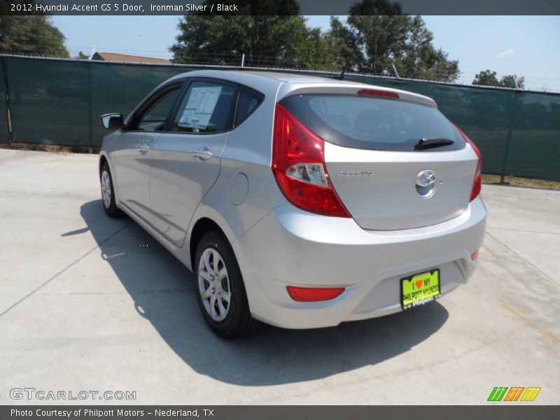 Ironman Silver / Black 2012 Hyundai Accent GS 5 Door