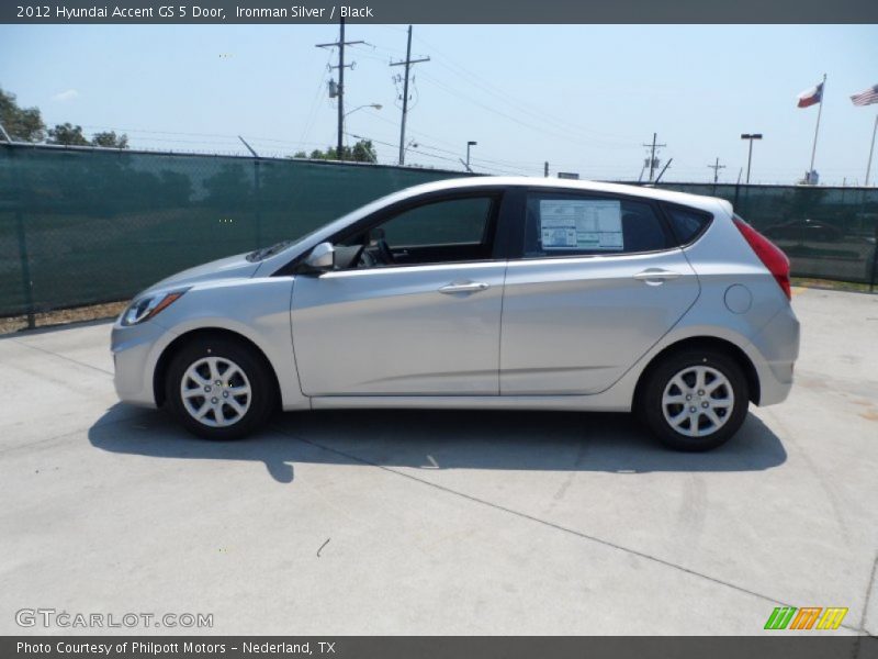 Ironman Silver / Black 2012 Hyundai Accent GS 5 Door