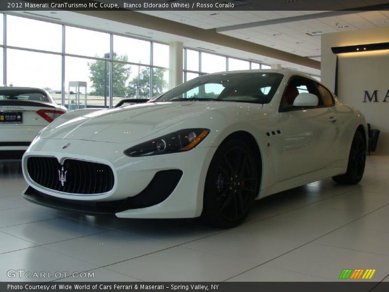 Bianco Eldorado (White) / Rosso Corallo 2012 Maserati GranTurismo MC Coupe