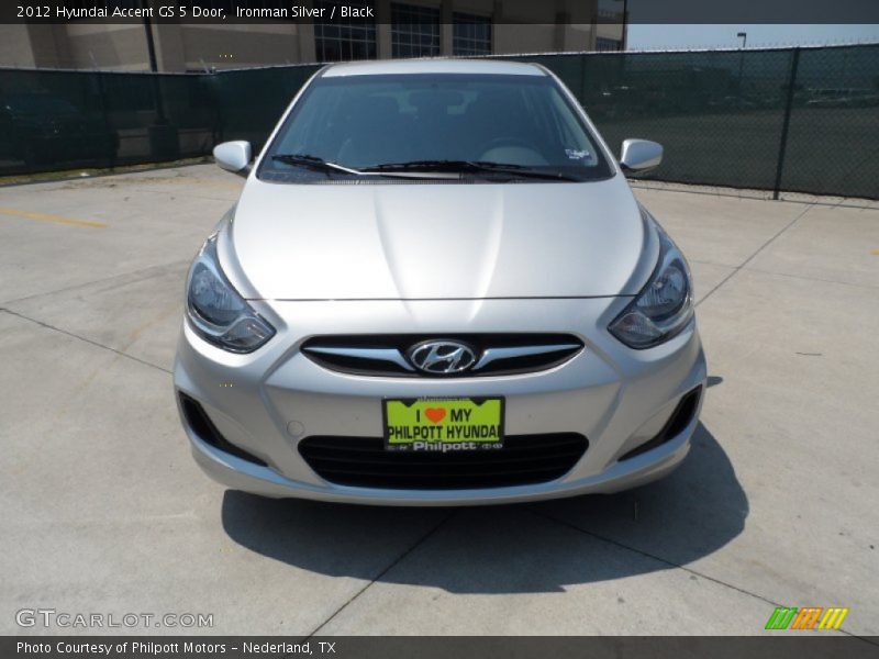 Ironman Silver / Black 2012 Hyundai Accent GS 5 Door