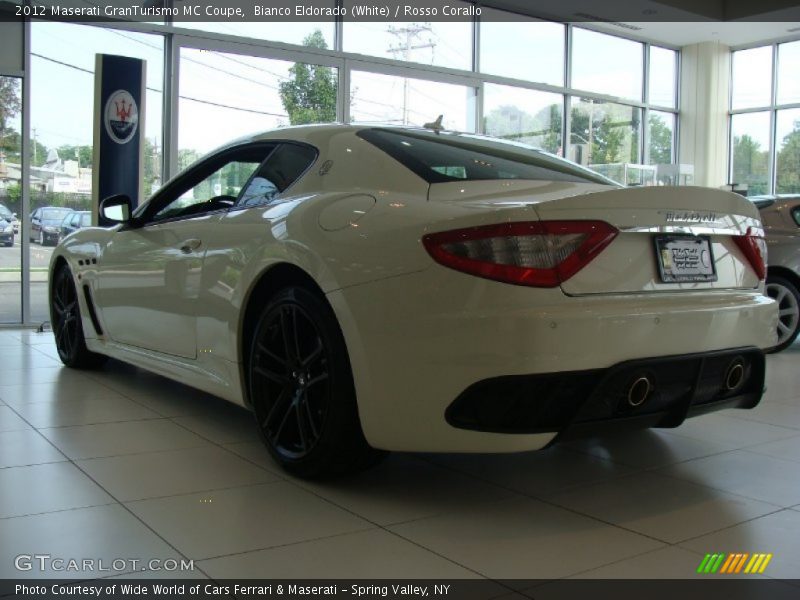 Bianco Eldorado (White) / Rosso Corallo 2012 Maserati GranTurismo MC Coupe