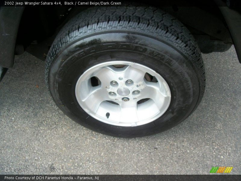 Black / Camel Beige/Dark Green 2002 Jeep Wrangler Sahara 4x4