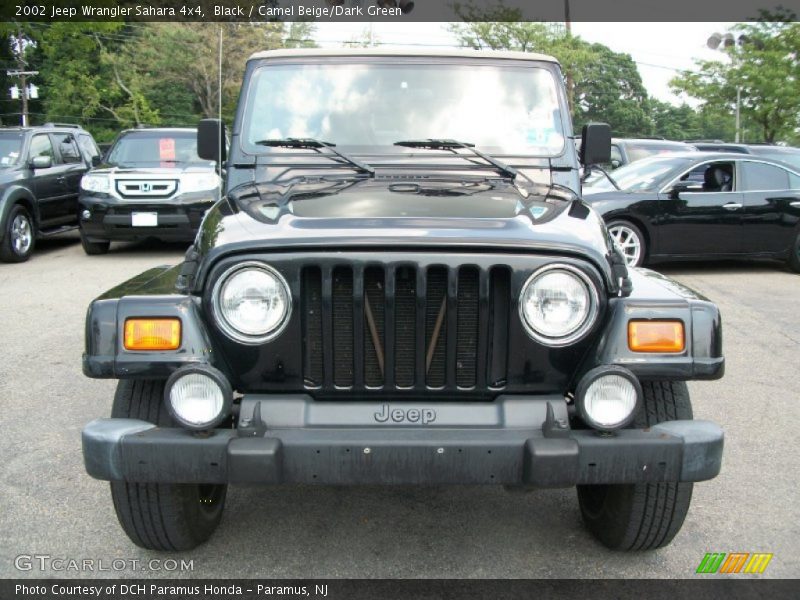 Black / Camel Beige/Dark Green 2002 Jeep Wrangler Sahara 4x4