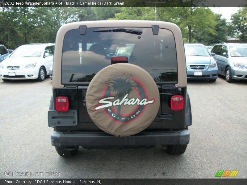 Black / Camel Beige/Dark Green 2002 Jeep Wrangler Sahara 4x4