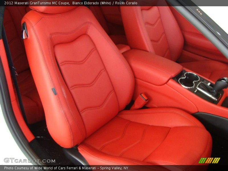  2012 GranTurismo MC Coupe Rosso Corallo Interior