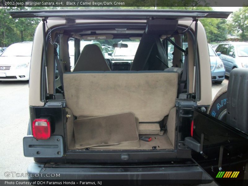 Black / Camel Beige/Dark Green 2002 Jeep Wrangler Sahara 4x4