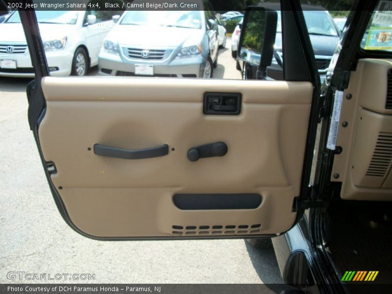Black / Camel Beige/Dark Green 2002 Jeep Wrangler Sahara 4x4
