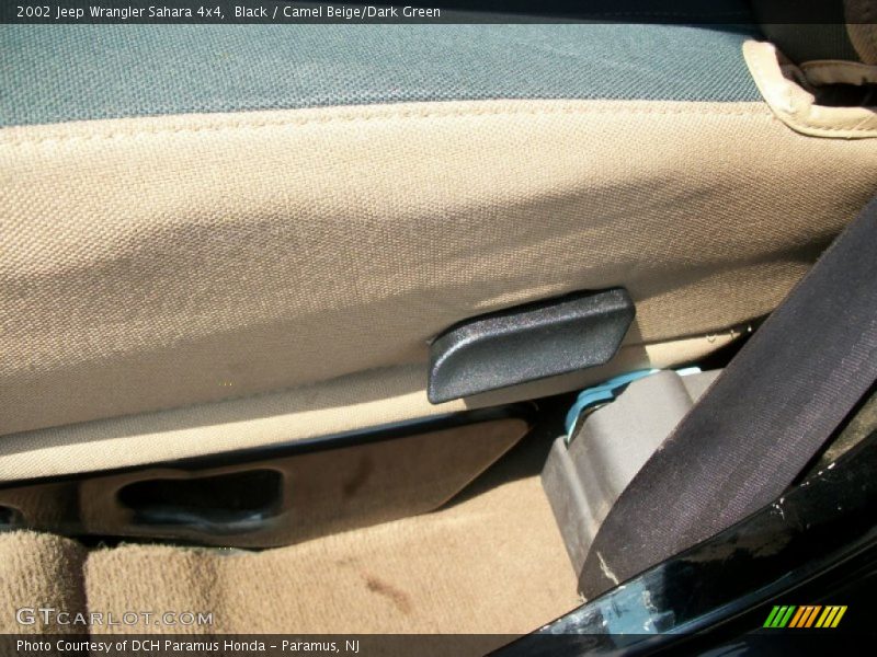 Black / Camel Beige/Dark Green 2002 Jeep Wrangler Sahara 4x4