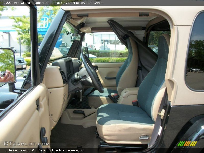 Black / Camel Beige/Dark Green 2002 Jeep Wrangler Sahara 4x4