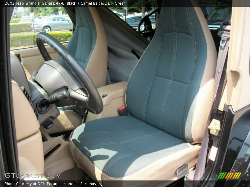 Black / Camel Beige/Dark Green 2002 Jeep Wrangler Sahara 4x4