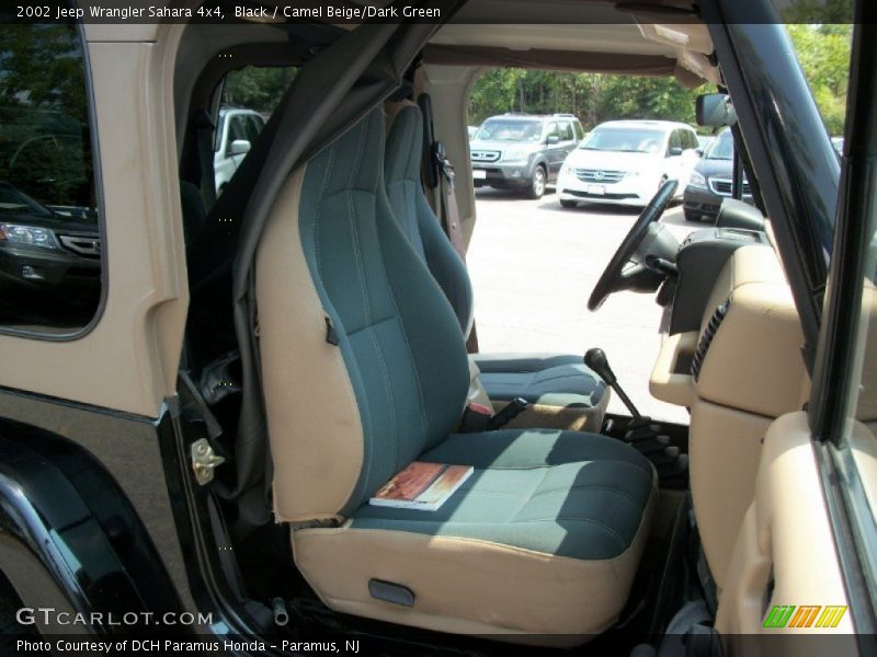 Black / Camel Beige/Dark Green 2002 Jeep Wrangler Sahara 4x4