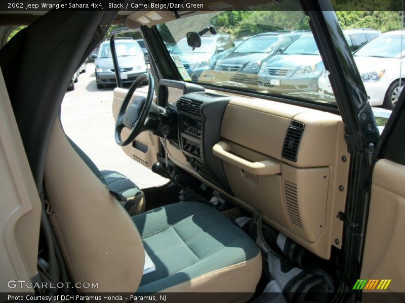 Black / Camel Beige/Dark Green 2002 Jeep Wrangler Sahara 4x4