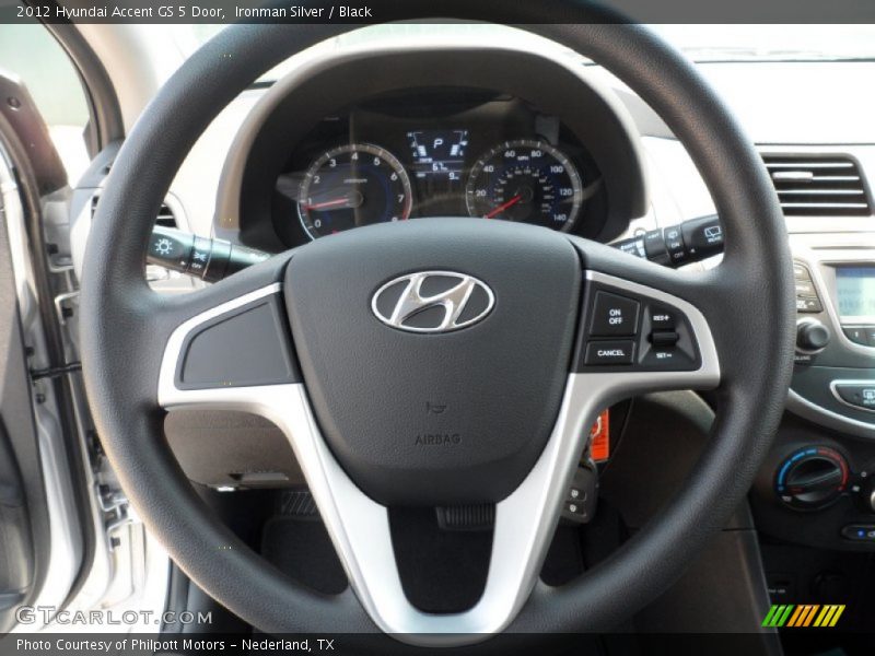 Ironman Silver / Black 2012 Hyundai Accent GS 5 Door