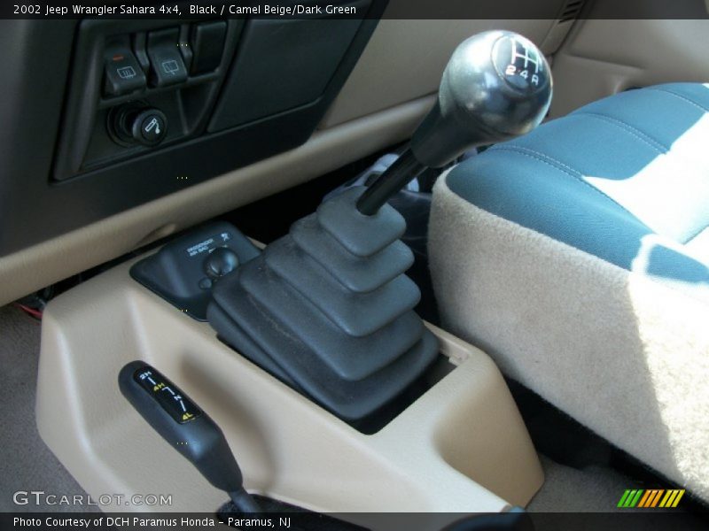 Black / Camel Beige/Dark Green 2002 Jeep Wrangler Sahara 4x4