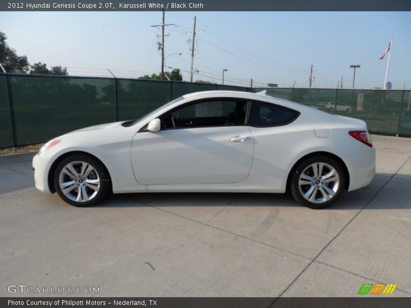 Karussell White / Black Cloth 2012 Hyundai Genesis Coupe 2.0T