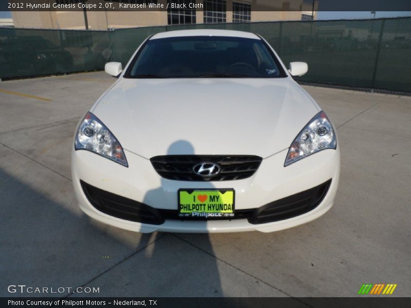 Karussell White / Black Cloth 2012 Hyundai Genesis Coupe 2.0T