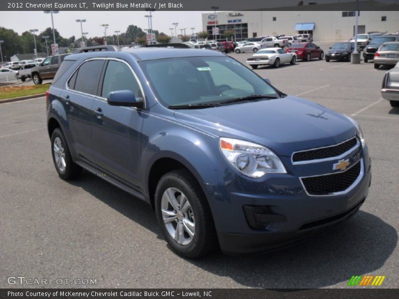 Twilight Blue Metallic / Jet Black 2012 Chevrolet Equinox LT