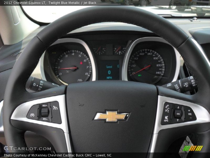 Twilight Blue Metallic / Jet Black 2012 Chevrolet Equinox LT