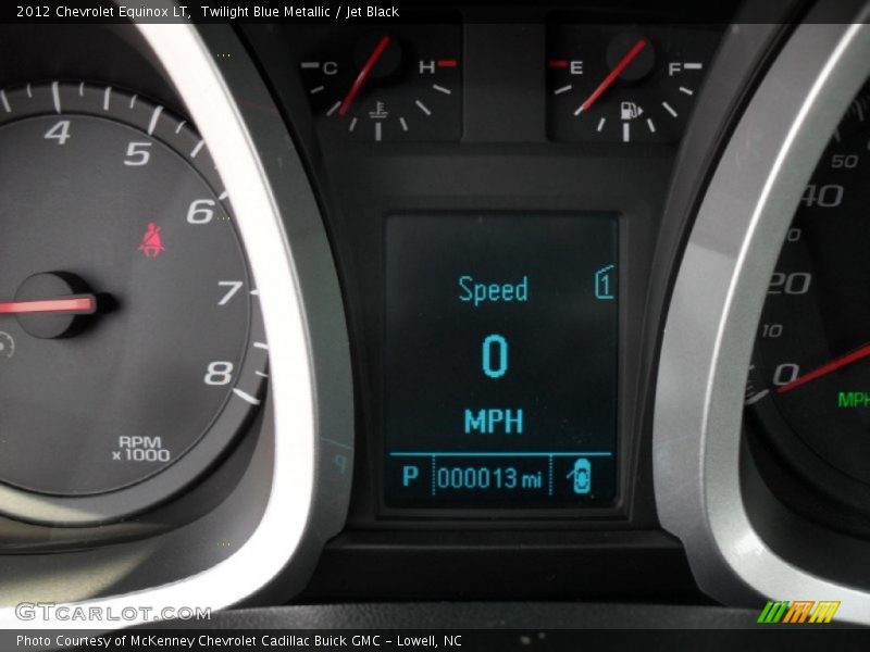 Twilight Blue Metallic / Jet Black 2012 Chevrolet Equinox LT