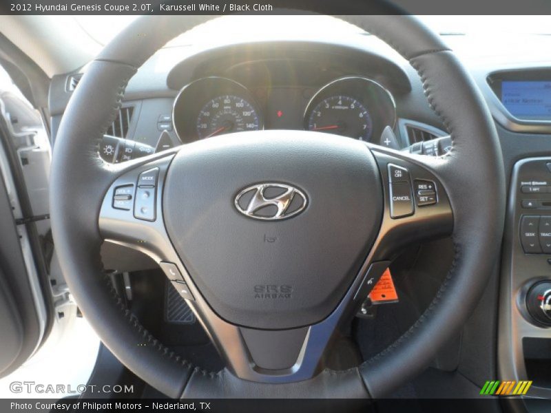 Karussell White / Black Cloth 2012 Hyundai Genesis Coupe 2.0T